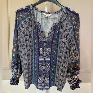 Liverpool Multicolor Patterned Blouse